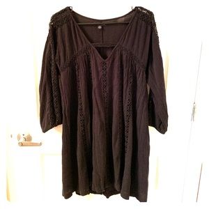 Black Mini Dress - Cotton - American Eagle - Small